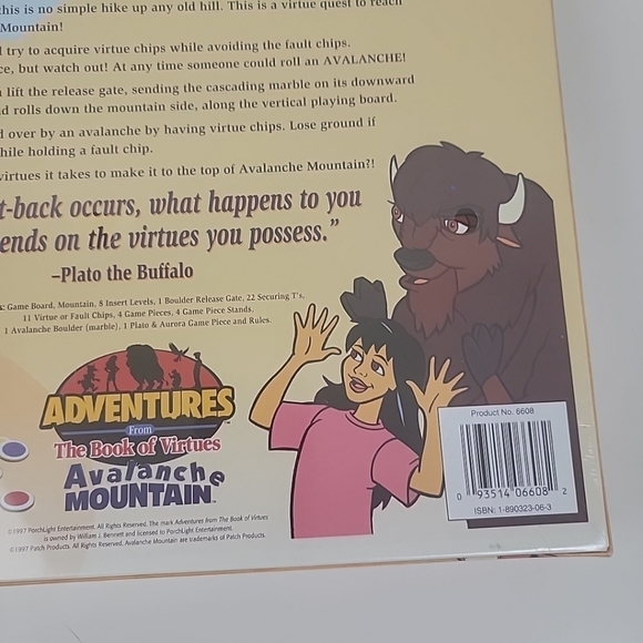 Vintage Adventures From The Book Of Virtues: Avalanche Mountain Board Game - Picture 8 of 9